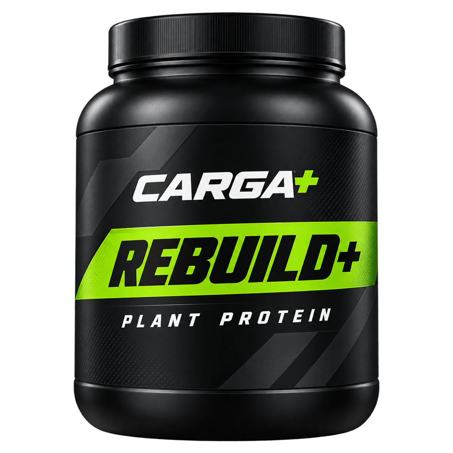Carga Rebuild+ Plant Protein mockup